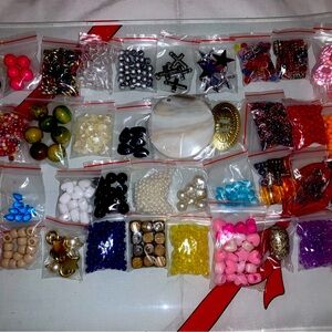 BEADS - 40 Bags for $10 - Jewelry Making 
or Embellishments For Clothing/Crafts